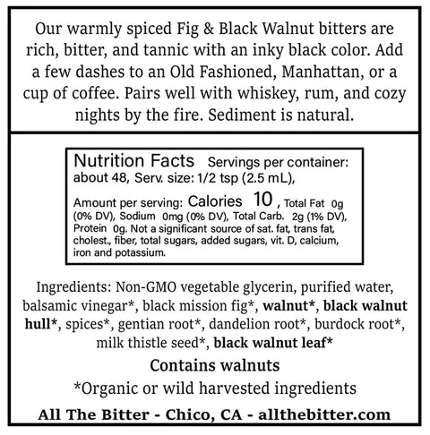 All The Bitter - Fig & Black Walnut