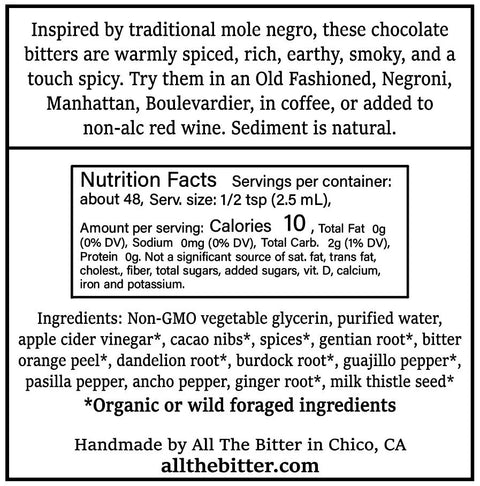 All The Bitter - Chocolate Mole Bitters